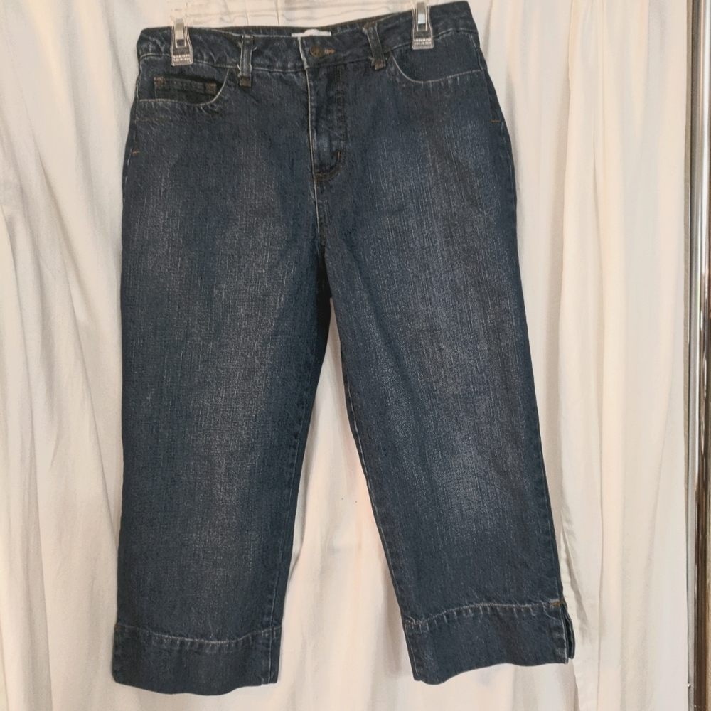 George & Martha Blue Jean Summer Capris Size 10